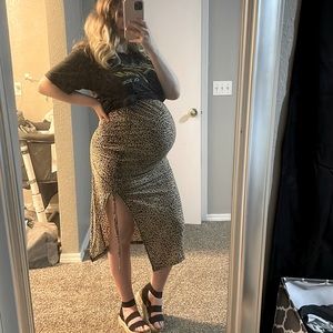 Maternity Leopard Skirt ✨
